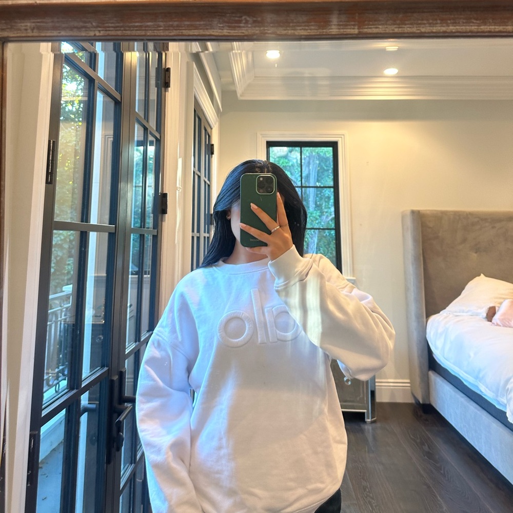 Alo crewneck white